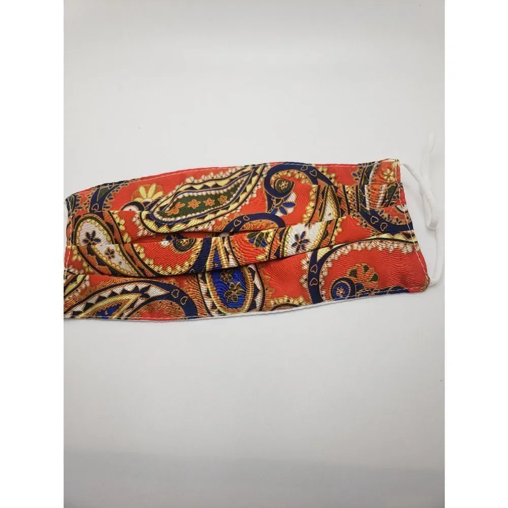 Silk Paisley face mask